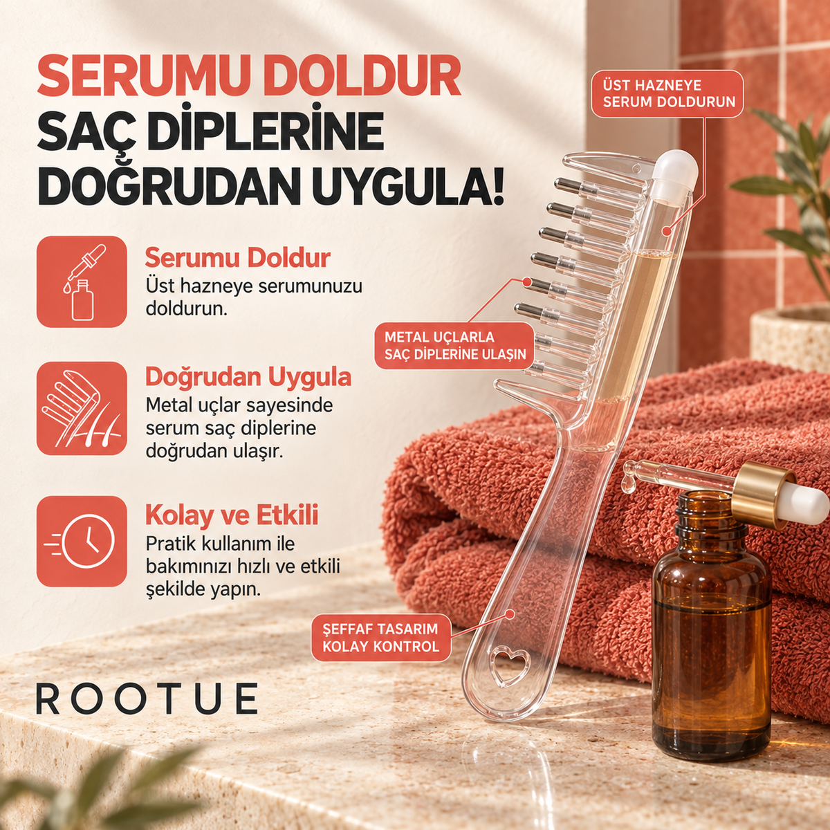 Rootue Kök Serum Tarağı